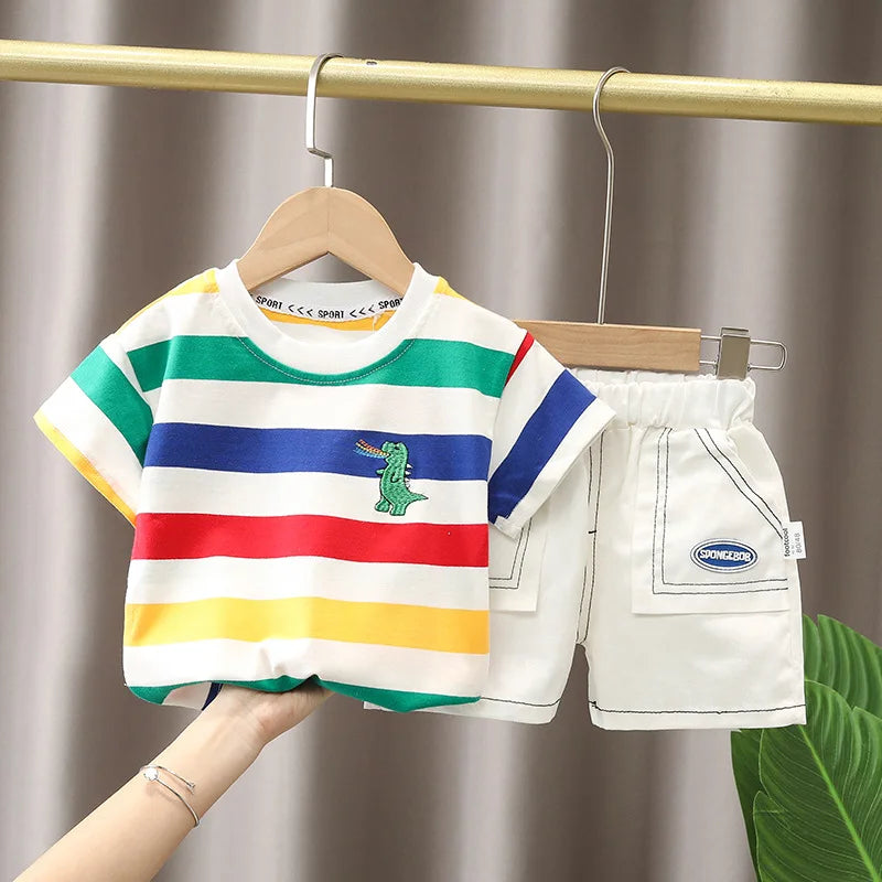 Baby Boys Summer Clothing Set – Cotton Casual Outfit - Boys Summer & Party Dresses - Baby's World (view 66)