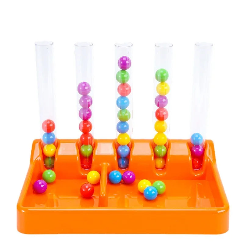 Fun Montessori Educational Toys Kids Rainbow Balls Sorting Tweezers Color Matching Card Math Toddler Learning Children's