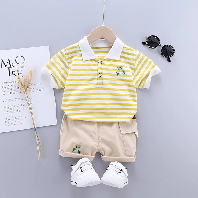 Baby Boys Summer Clothing Set – Cotton Casual Outfit - Boys Summer & Party Dresses - Baby's World (view 57)