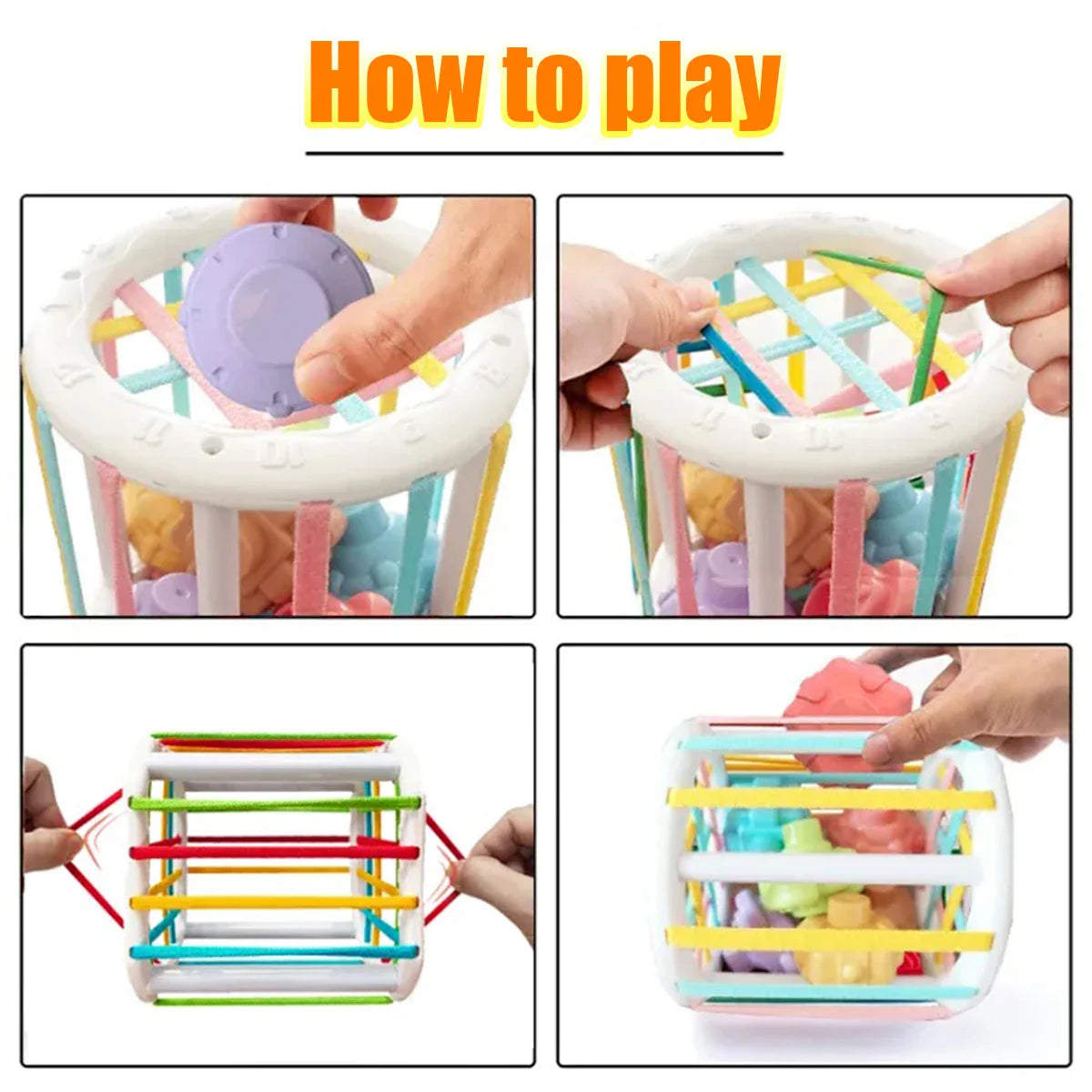 Montessori Toys 18 - Montessori Baby Toys 18 Months Sensory Development Learning Educational Toys Colorful Blocks Sorting