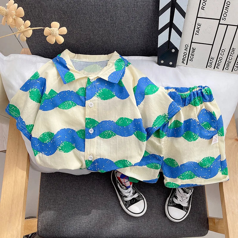 Baby Boys Summer Clothing Set – Cotton Casual Outfit - Boys Summer & Party Dresses - Baby's World (view 75)