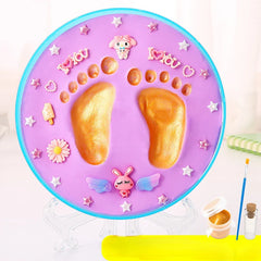 Baby Children's Hand and Foot Printing Mud Creative Diy Baby 100 Day Full Moon Gift First Year Souvenir