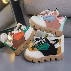 Boys' Warm Boots Winter New Children's Thickened Velvet Cotton Shoes Girls' Waterproof Short Boots Baby Cotton Boots Boys Shoes