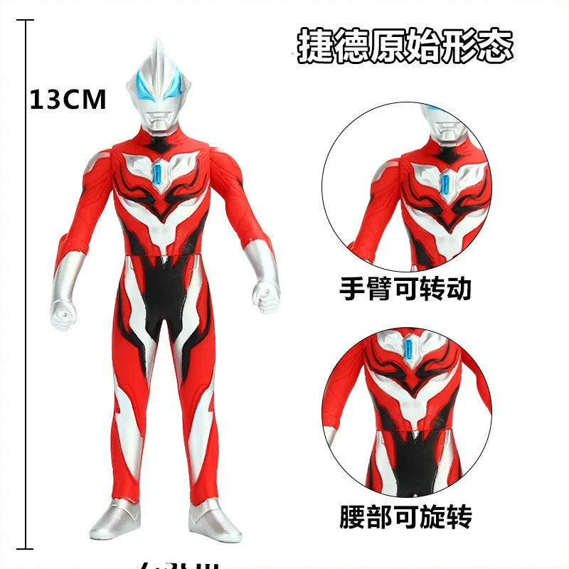 BANDAI Ultraman Soft Rubber Series EX Ultraman G Powered Tregear Tartarus Collectible Model Toys Children Birthday Gift