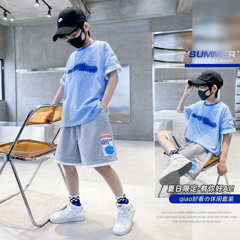 Sportswear Set Men's Children's Sets Boy Clothes Boys Clothing Cartoon Fashion Baby Summer Costumes - Boys Summer & Party