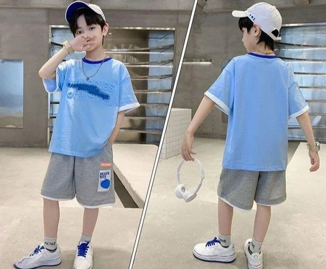 Sportswear Set Men's Children's Sets Boy Clothes Boys Clothing Cartoon Fashion Baby Summer Costumes - Boys Summer & Party