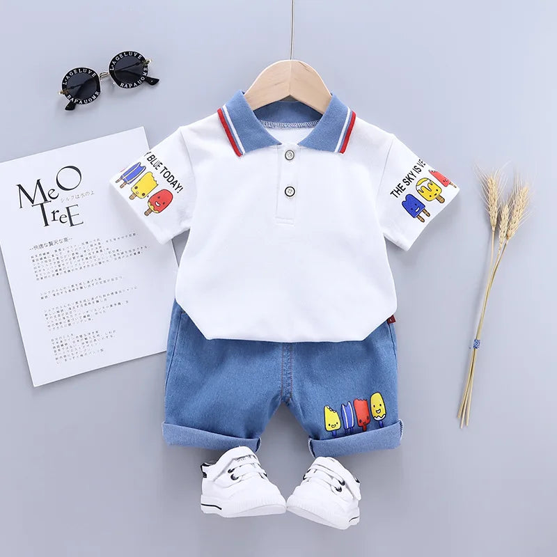 Baby Boys Summer Clothing Set – Cotton Casual Outfit - Boys Summer & Party Dresses - Baby's World (view 44)