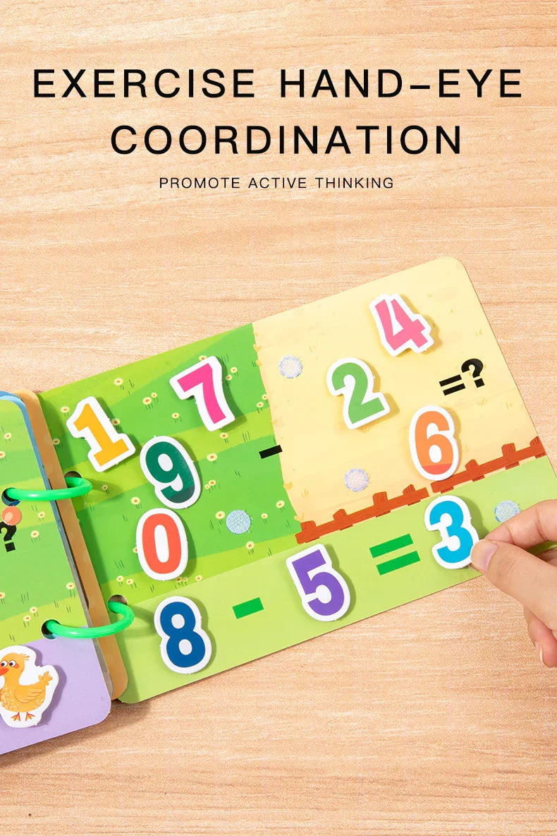 1pc Enlightenment Busy Book Paper Pasting Book Operation Board Baby Learning Children's Quiet Picture Books