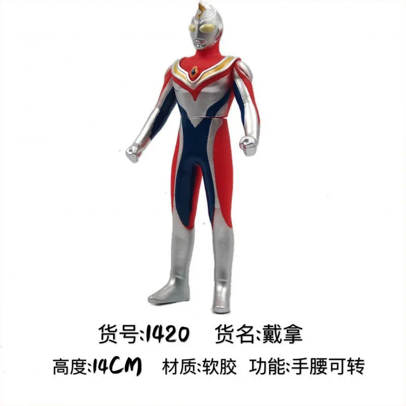 BANDAI Ultraman Soft Rubber Series EX Ultraman G Powered Tregear Tartarus Collectible Model Toys Children Birthday Gift