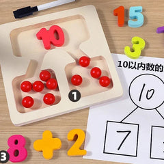 Montessori Math Wooden Toy Addition | Baby's World Bangladesh