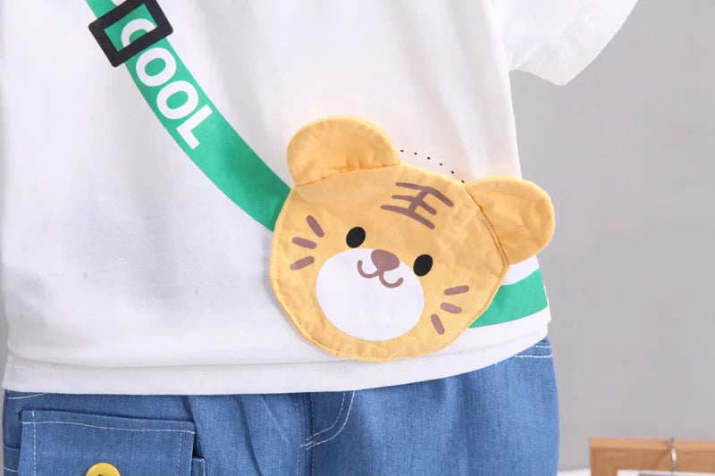 Summer Boys Clothing - Summer Baby Boys Clothing Sets Cartoon Bear Cotton T-Shirt + Shorts Suits for Baby Kids Tracksuits