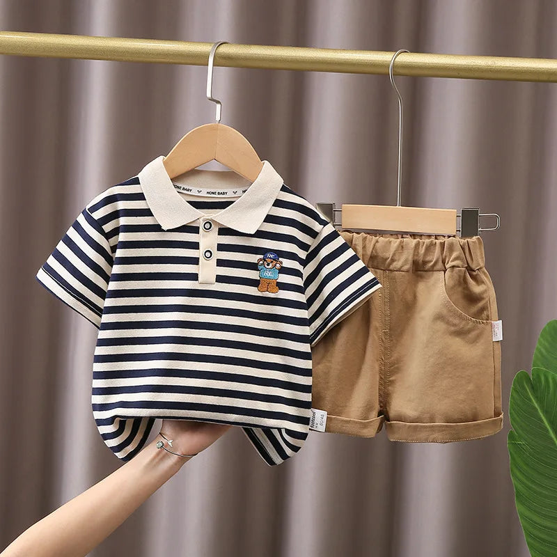 Baby Boys Summer Clothing Set – Cotton Casual Outfit - Boys Summer & Party Dresses - Baby's World (view 73)