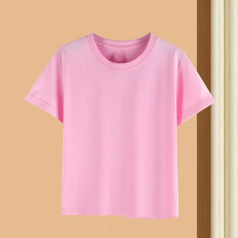 Summer Kids Clothes Streetwear Print Cartoon T Shirt Short Sleeve Baby Tops Tees Korean Boys Girls Clothes Y2k Cotton T