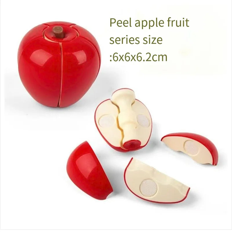 Kid Pretend Play Kitchen Fun Cutting Fruits and Vegetables Food Play House Set Puzzle Education Toys For Kids Boys Girls Gifts