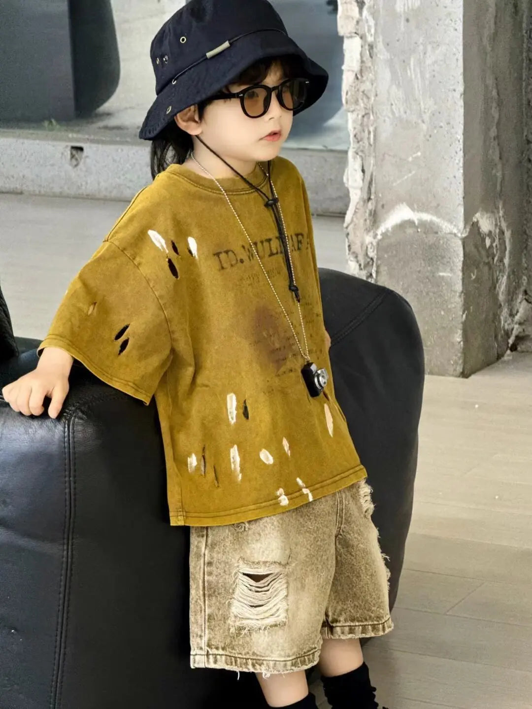 Boys Clothing Set Korean Loose Shirts+shorts 2pcs/set Sport Suits for Kids Teenager Tracksuits Casual Baby Outfits Clothes