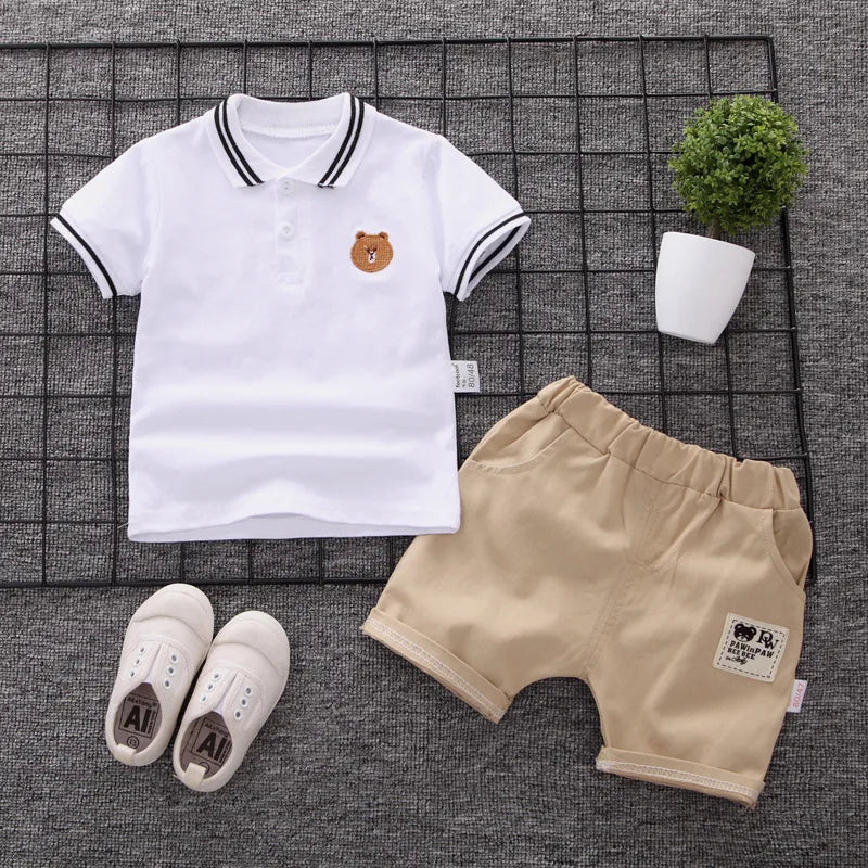 Baby Boys Summer Clothing Set – Cotton Casual Outfit - Boys Summer & Party Dresses - Baby's World (view 60)