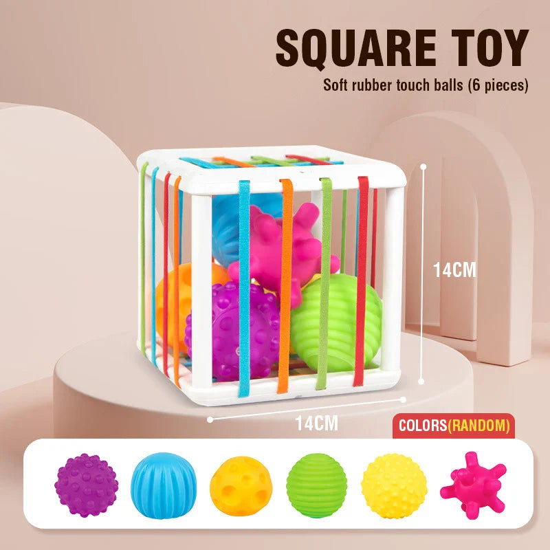 Montessori Toys 18 - Montessori Baby Toys 18 Months Sensory Development Learning Educational Toys Colorful Blocks Sorting
