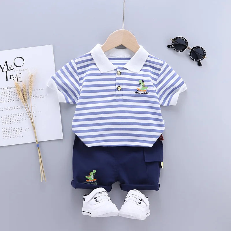 Baby Boys Summer Clothing Set – Cotton Casual Outfit - Boys Summer & Party Dresses - Baby's World (view 56)