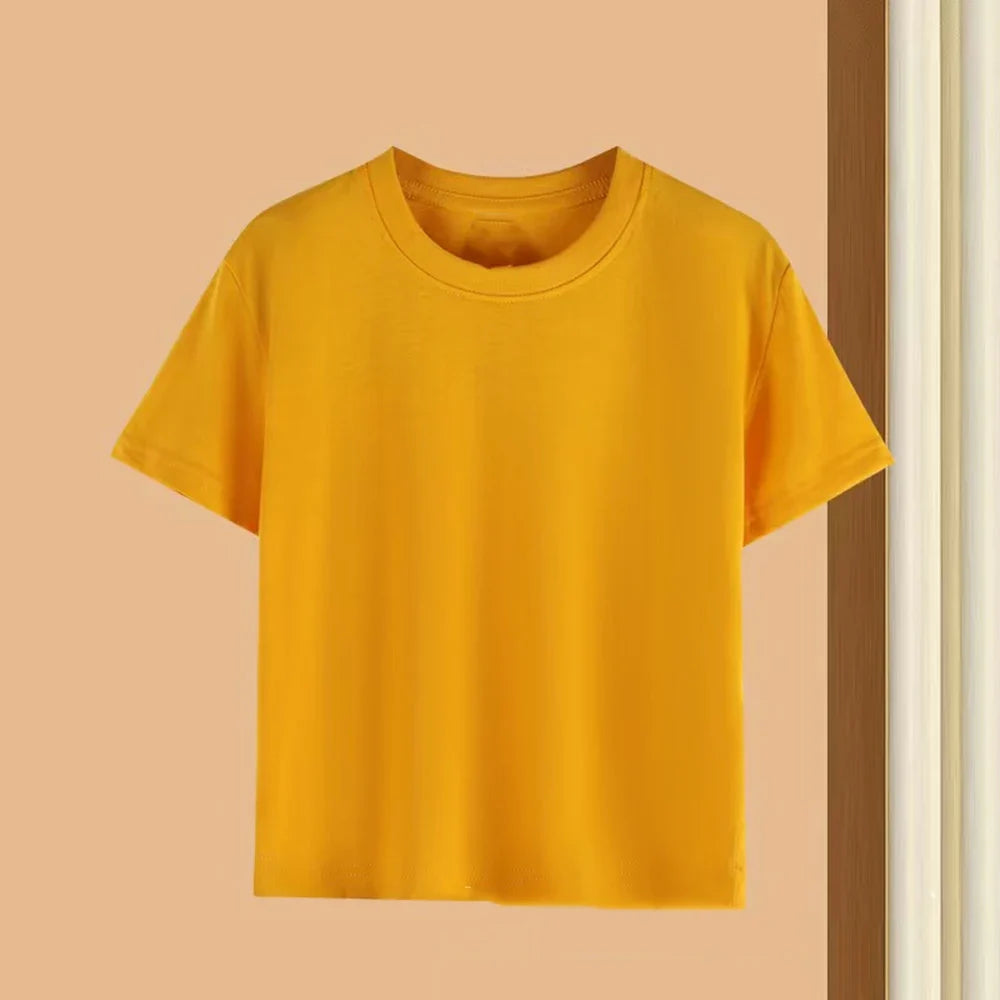 Summer Kids Clothes Streetwear Print Cartoon T Shirt Short Sleeve Baby Tops Tees Korean Boys Girls Clothes Y2k Cotton T