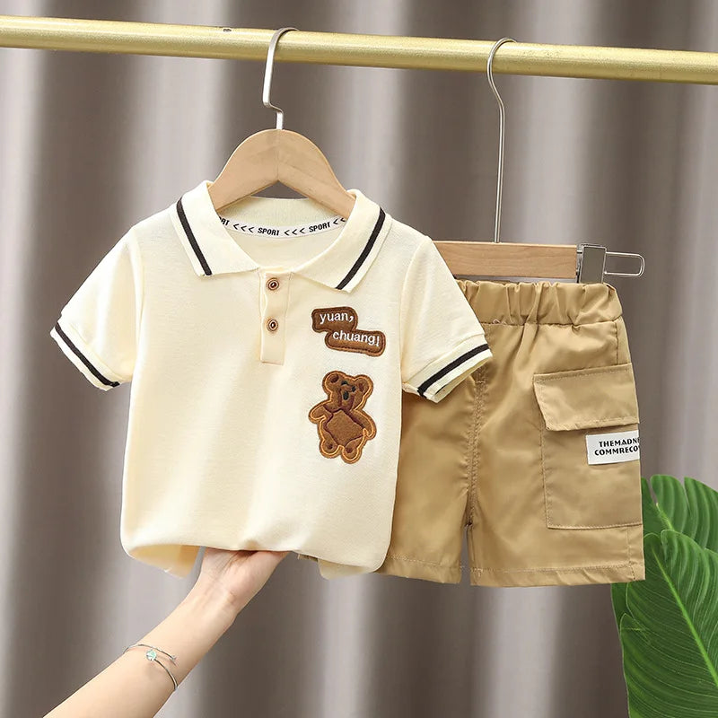 Baby Boys Summer Clothing Set – Cotton Casual Outfit - Boys Summer & Party Dresses - Baby's World (view 74)