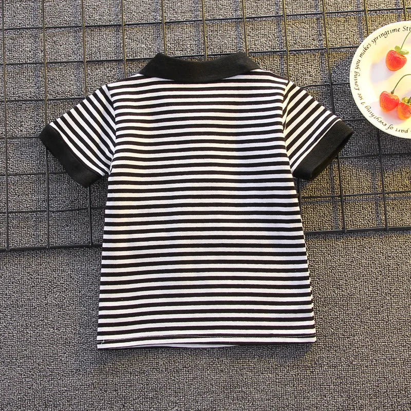 Fashion Boys Clothes Sets Toddler Kids Polo T-shirt + Shorts Children's Clothes - Boys Summer & Party Dresses - Baby's World