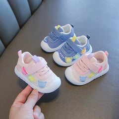 Baby Toddler Shoes Four Seasons Shoes 0 To 3 Years Old Baby Shoes Soft Bottom Non-slip Girls Boys Mesh Breathable Single Shoes