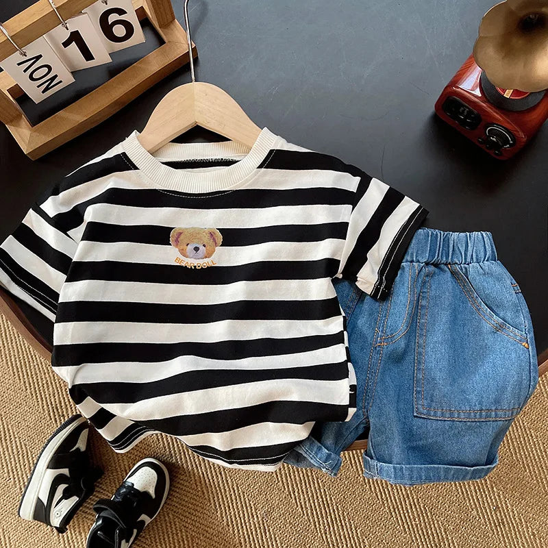 Baby Boys Summer Clothing Set – Cotton Casual Outfit - Boys Summer & Party Dresses - Baby's World (view 55)