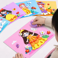 6pcs Set 3d 6pcs/set EVA Foam Sticker DIY | Baby's World Bangladesh
