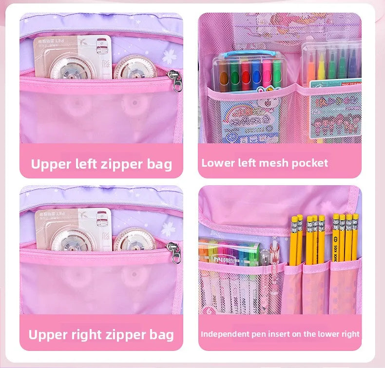 2025- Primary School Girls' Schoolbag Kawaii Lightweight Children's Bag Waterproof Bags Colorful Travel Backpack Mochilas Gifts