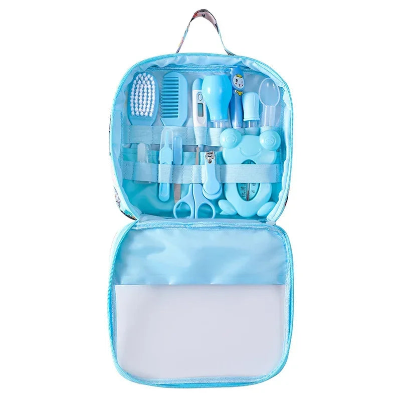 13 Pcs Portable Baby Healthcare Kit Professional Nursing Tools Newborn Daily Care Set Including Nail Clipper Manicure Supplies