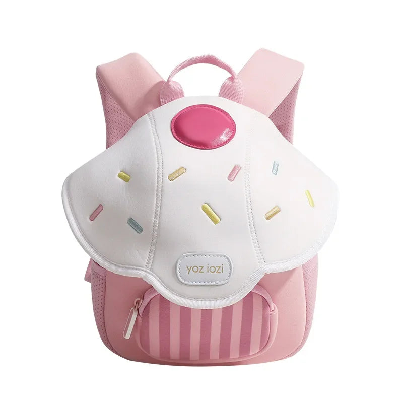 2024 New Korean Version Ice cream Shape Children's Backpack Kindergarten Schoolbag 3-5 Years Old Boys Girls Cute Children Bag