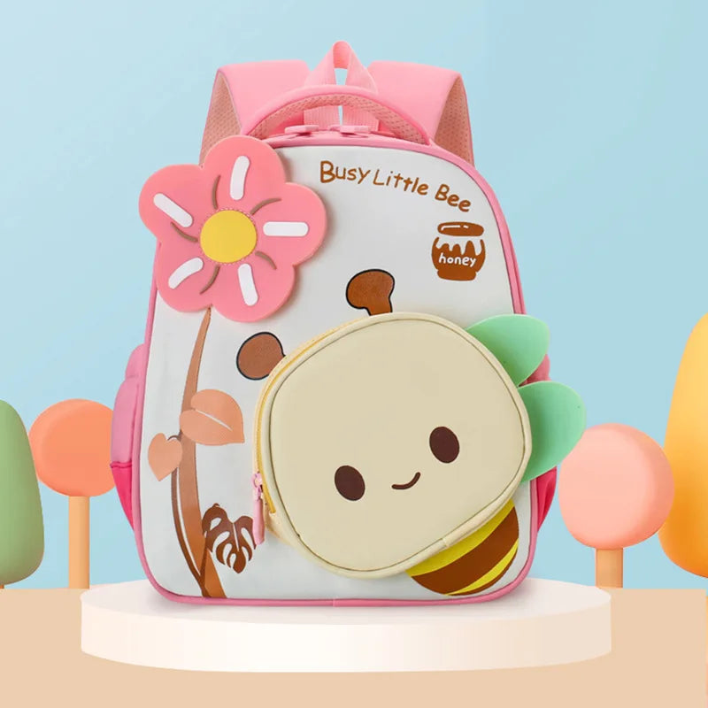 Kindergarten Schoolbag Boys and Girls Schoolbag Cartoon Backpack Anti-lost Small Backpack Children's Bag Mochila Escolar