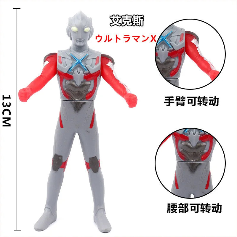 BANDAI Ultraman Soft Rubber Series EX Ultraman G Powered Tregear Tartarus Collectible Model Toys Children Birthday Gift