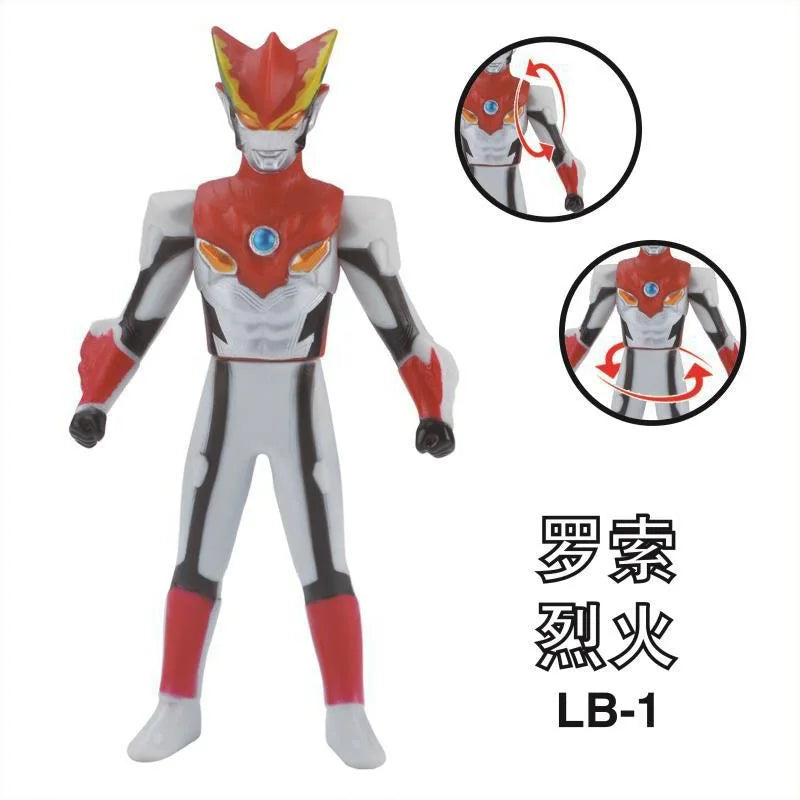 BANDAI Ultraman Soft Rubber Series EX Ultraman G Powered Tregear Tartarus Collectible Model Toys Children Birthday Gift