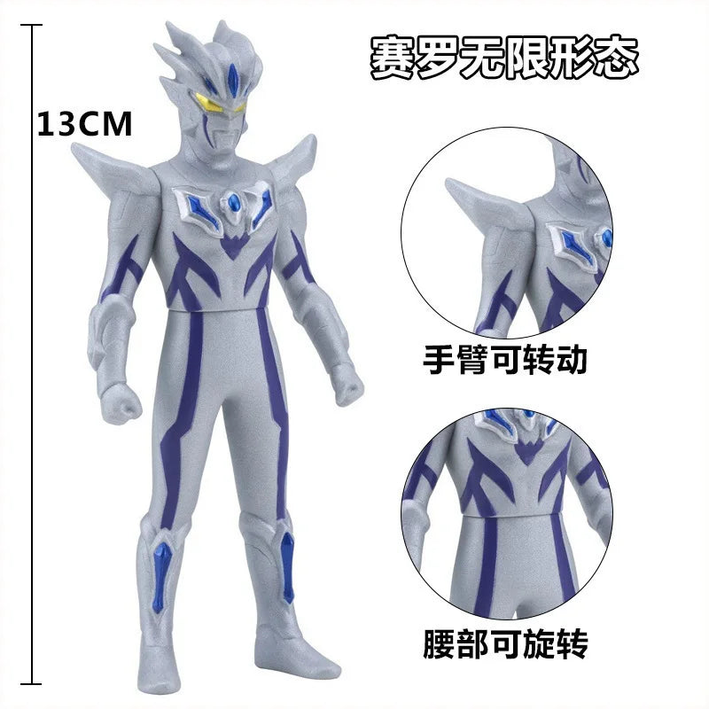 BANDAI Ultraman Soft Rubber Series EX Ultraman G Powered Tregear Tartarus Collectible Model Toys Children Birthday Gift