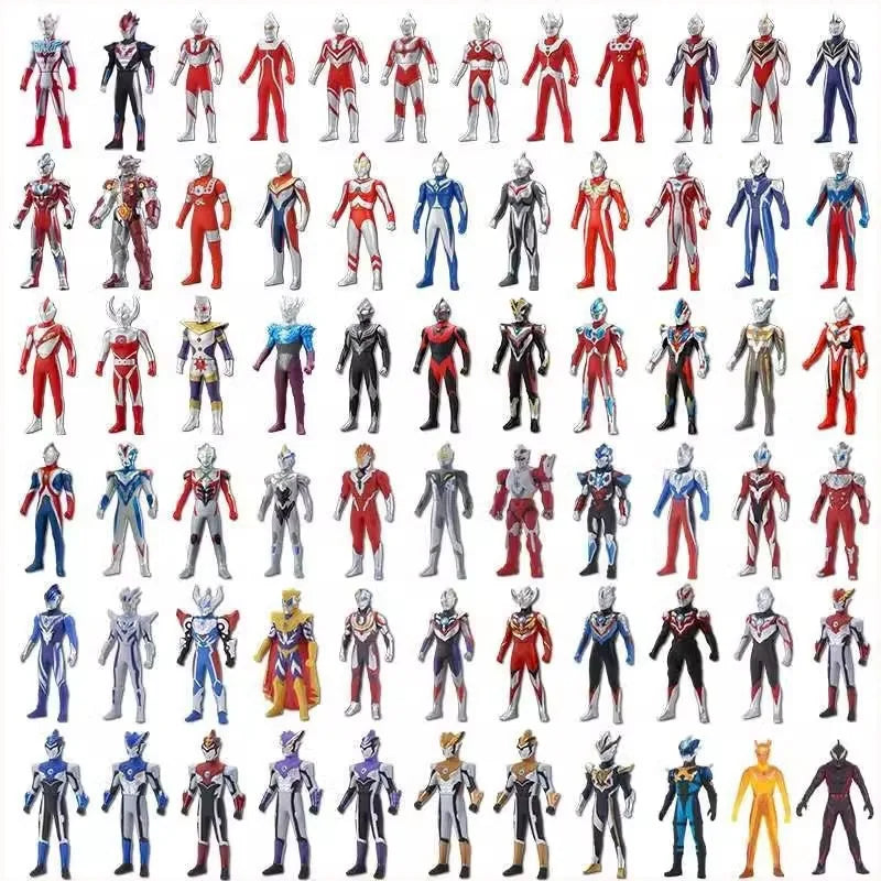 BANDAI Ultraman Soft Rubber Series EX Ultraman G Powered Tregear Tartarus Collectible Model Toys Children Birthday Gift