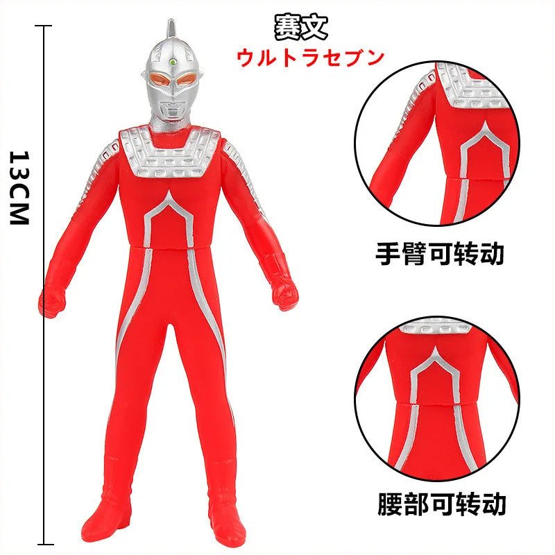 BANDAI Ultraman Soft Rubber Series EX Ultraman G Powered Tregear Tartarus Collectible Model Toys Children Birthday Gift