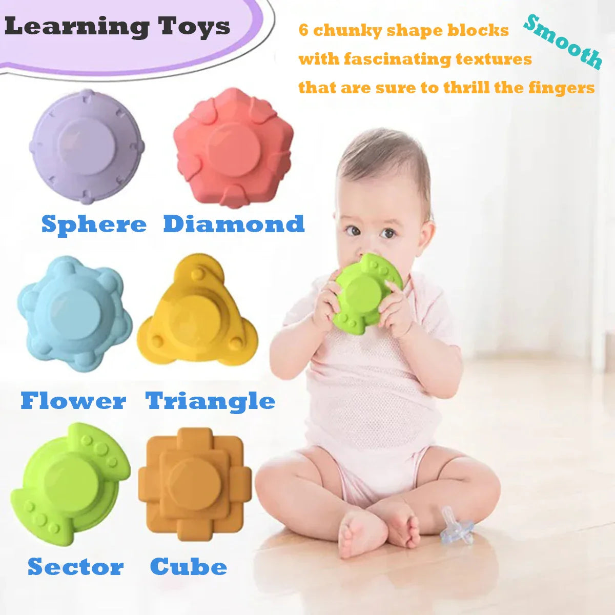 Montessori Toys 18 - Montessori Baby Toys 18 Months Sensory Development Learning Educational Toys Colorful Blocks Sorting