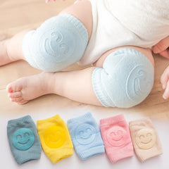 1 Pair Baby Knee Pads Cotton Crawling Elbow Pads Safety Knee Pads Leg Pads Blue