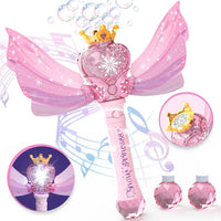 Bubble Wand for Toddlers Bubble Machine Girls Boys Electric heart-shaped Bubble Wand Bubble Maker Bubble Blower Toys Kids Gifts