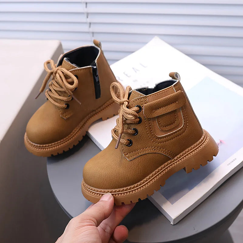 New 2025 Autumn Winter Baby Boots Toddler Fashion Ankle Boots Kids Shoes Boys Girls Snow Boots Children Soft Non-slip Short Boot