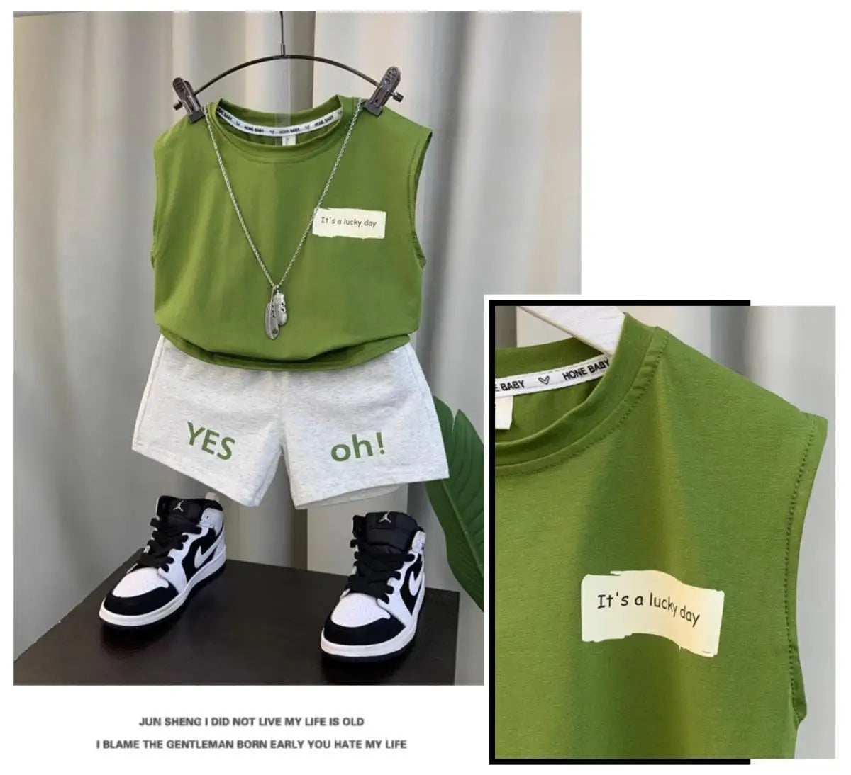 New Boys Girl - New Boys Baby Girl Summer Vest Set Summer Sleeveless Fashion Boys' and Children's Handsome Two Piece Set