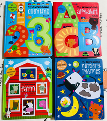 Thick Base Flip-Flap Learning Board for Toddlers – Early Education Cardboard Book for Kids, ABC 26 Letters & Numbers (Includes Audio)