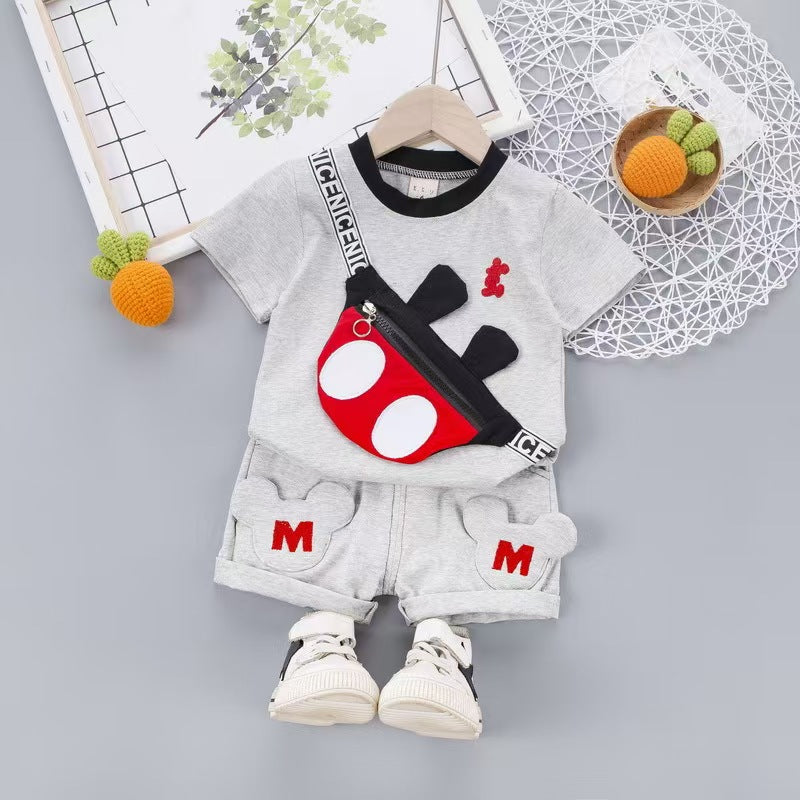 Baby Boy Casual Dress Set Bangladesh | Original Imported Comfortable Kids Outfit - T-shirt Set - Baby's World (view 2)