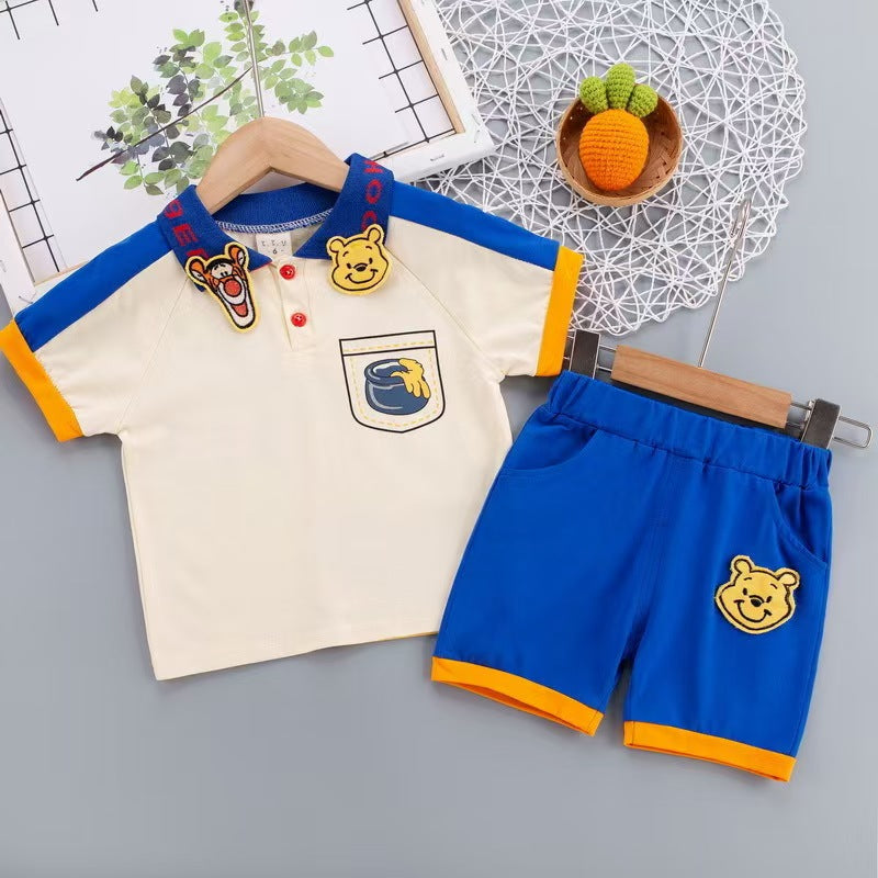 Baby Boy Fashion Dress Set Bangladesh | Original Imported Kids Outfit Set - T-shirt Set - Baby's World (view 4)