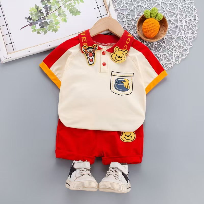 Baby Boy Fashion Dress Set Bangladesh | Original Imported Kids Outfit Set - T-shirt Set - Baby's World (view 2)