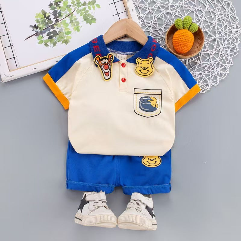 Baby Boy Fashion Dress Set Bangladesh | Original Imported Kids Outfit Set - T-shirt Set - Baby's World (view 3)