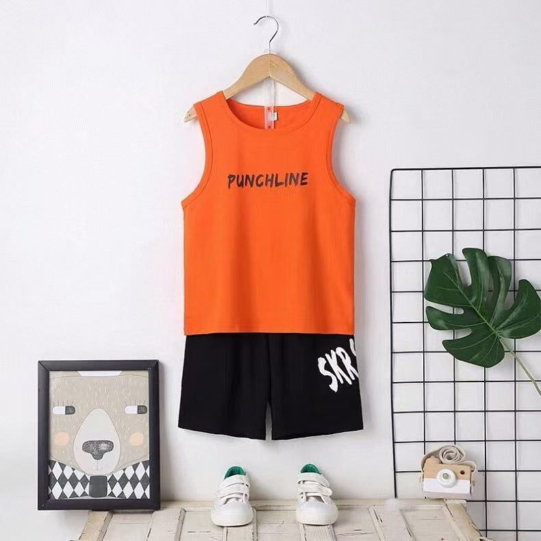 Boy Fashion Summer Dress Set Bangladesh | Original Imported Lightweight Kids Outfit Set - T-shirt Set - Baby's World (view 6)