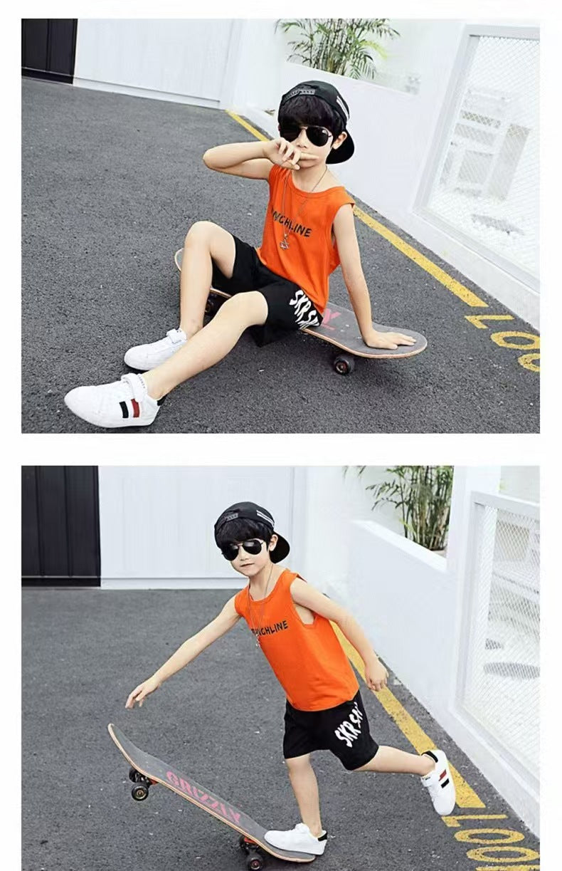 Boy Fashion Summer Dress Set Bangladesh | Original Imported Lightweight Kids Outfit Set - T-shirt Set - Baby's World (view