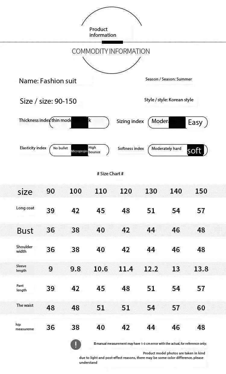 Boys Summer Clothes Handsome Children's Clothing Boys Suits - T-shirt Set - Baby's World (view 2)